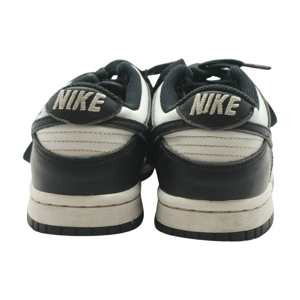 Dunk Low Black Leather Athletic Shoes - Image 2
