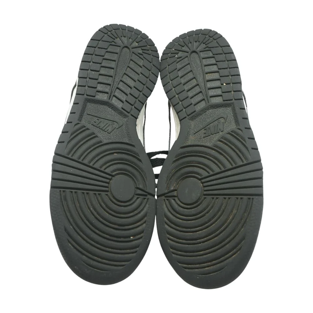Dunk Low Black Leather Athletic Shoes - Image 3