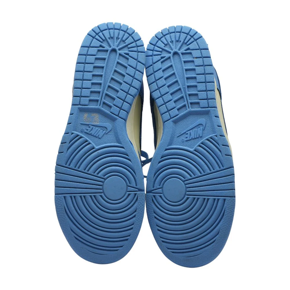 Dunk Low Retro Blue Leather Low Top Athletic Shoes - Image 3