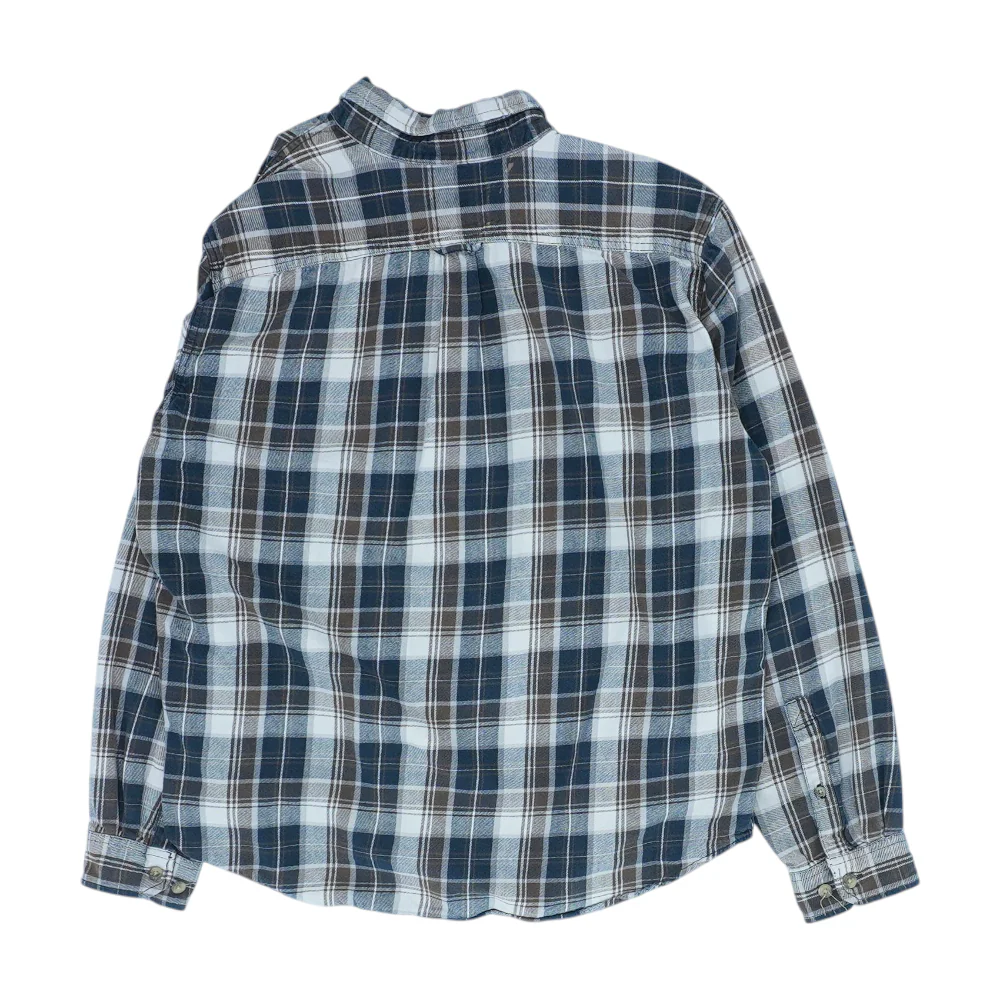 Brown Print Flannel Button Down - Image 2