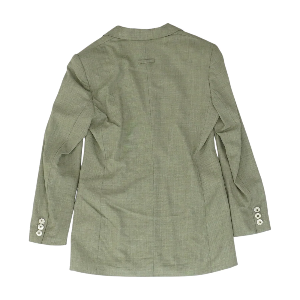 Vintage Green Solid Blazer - Image 2