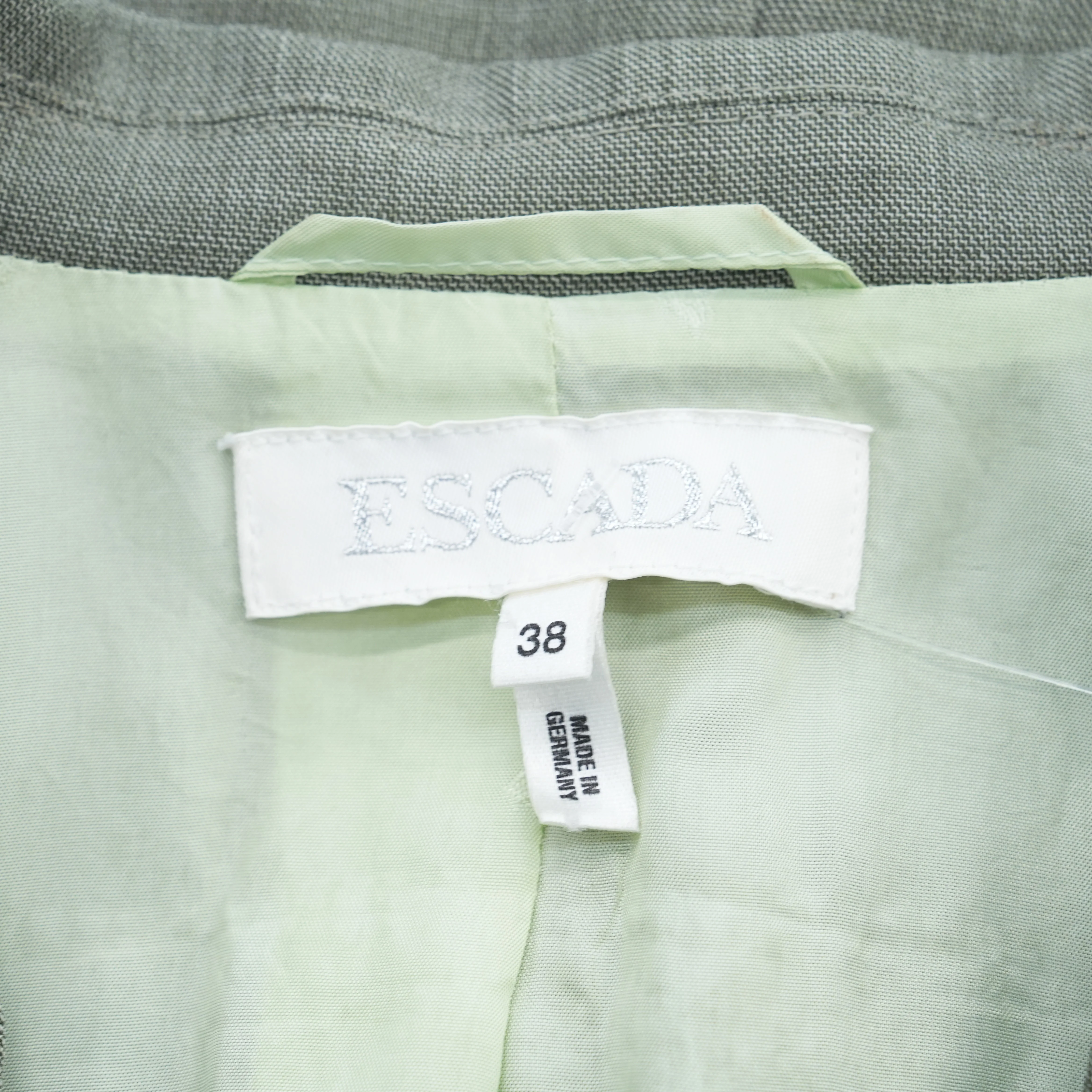 Vintage Green Solid Blazer - Image 3