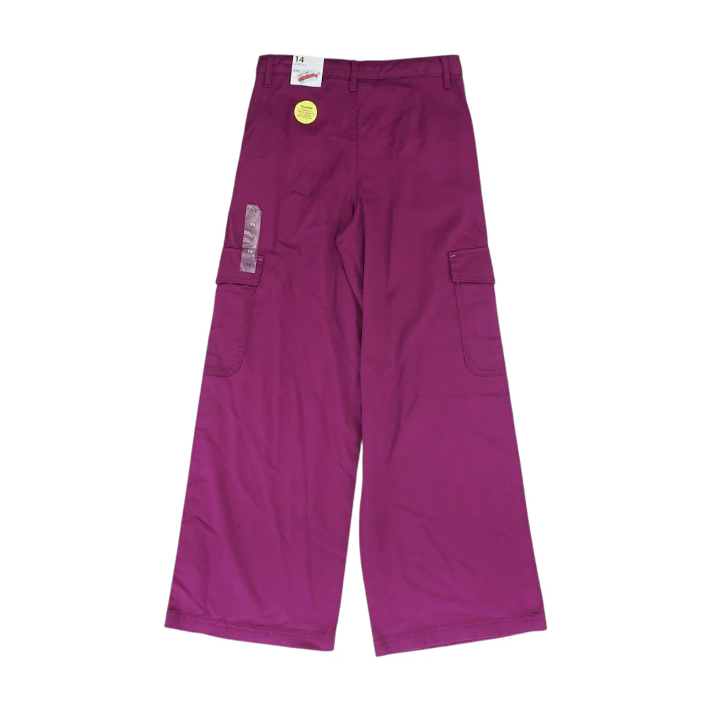Magenta Solid Jeans - Image 2
