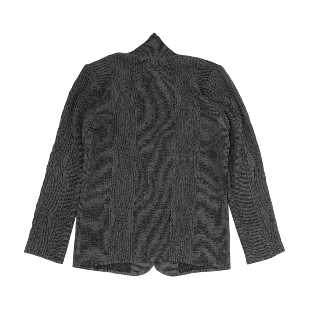 Charcoal Solid Blazer - Image 2