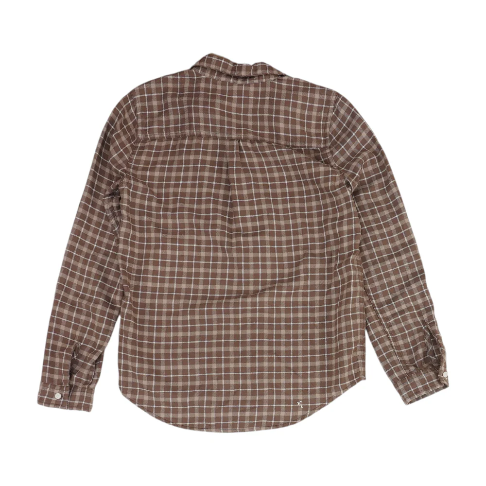 Brown Check Flannel Button Down - Image 2