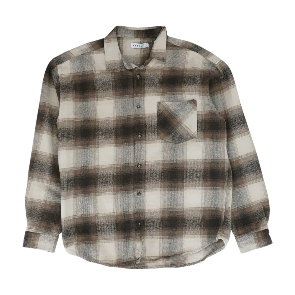 Brown Plaid Flannel Button Down