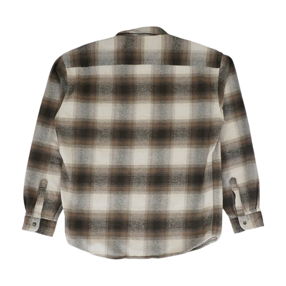 Brown Plaid Flannel Button Down - Image 2