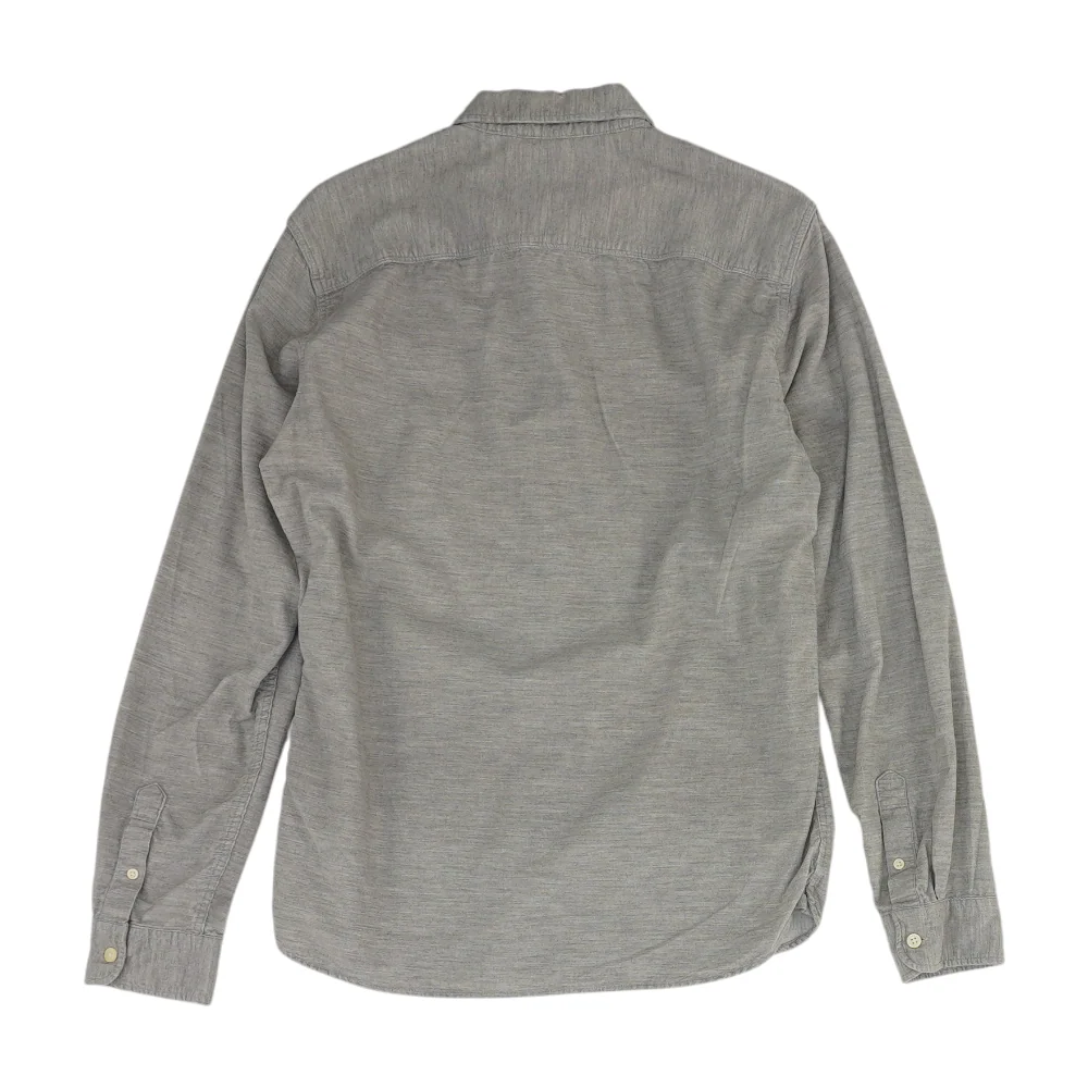 Gray Solid Flannel Button Down - Image 2