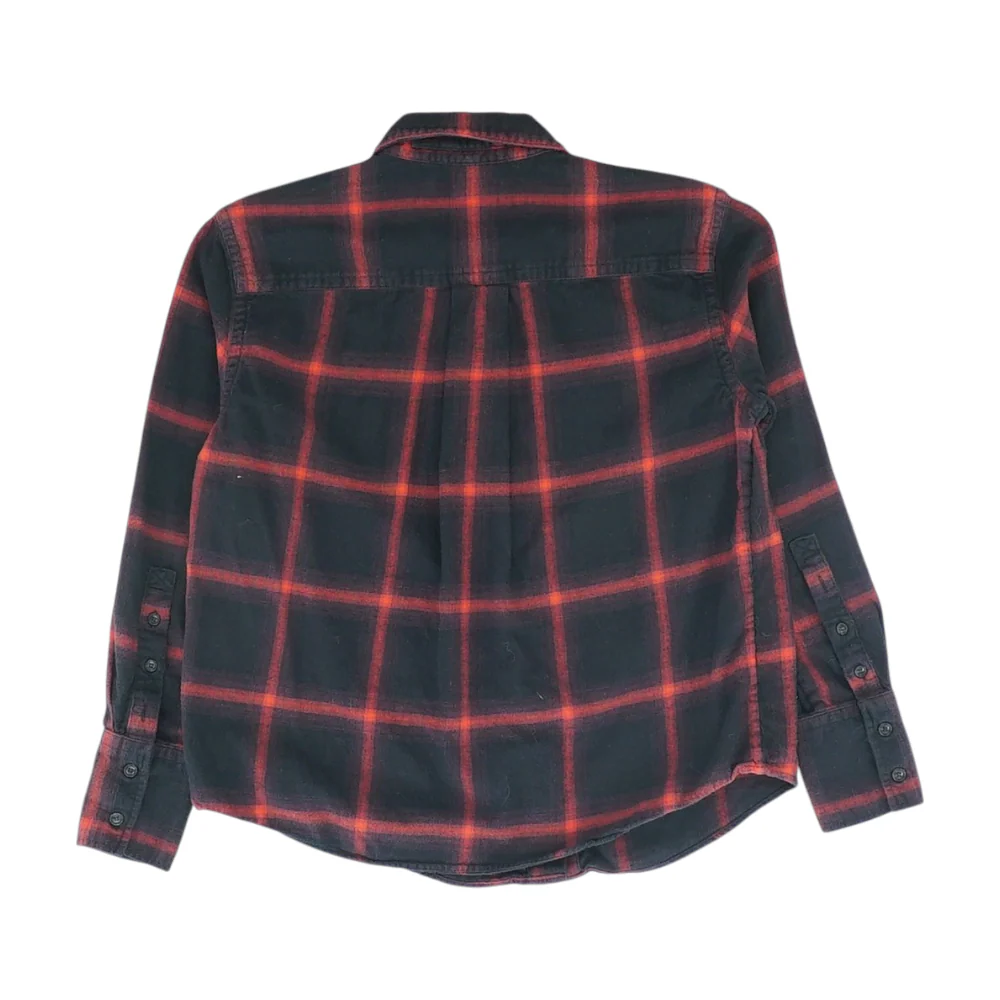 Black Plaid Flannel Button Down - Image 2
