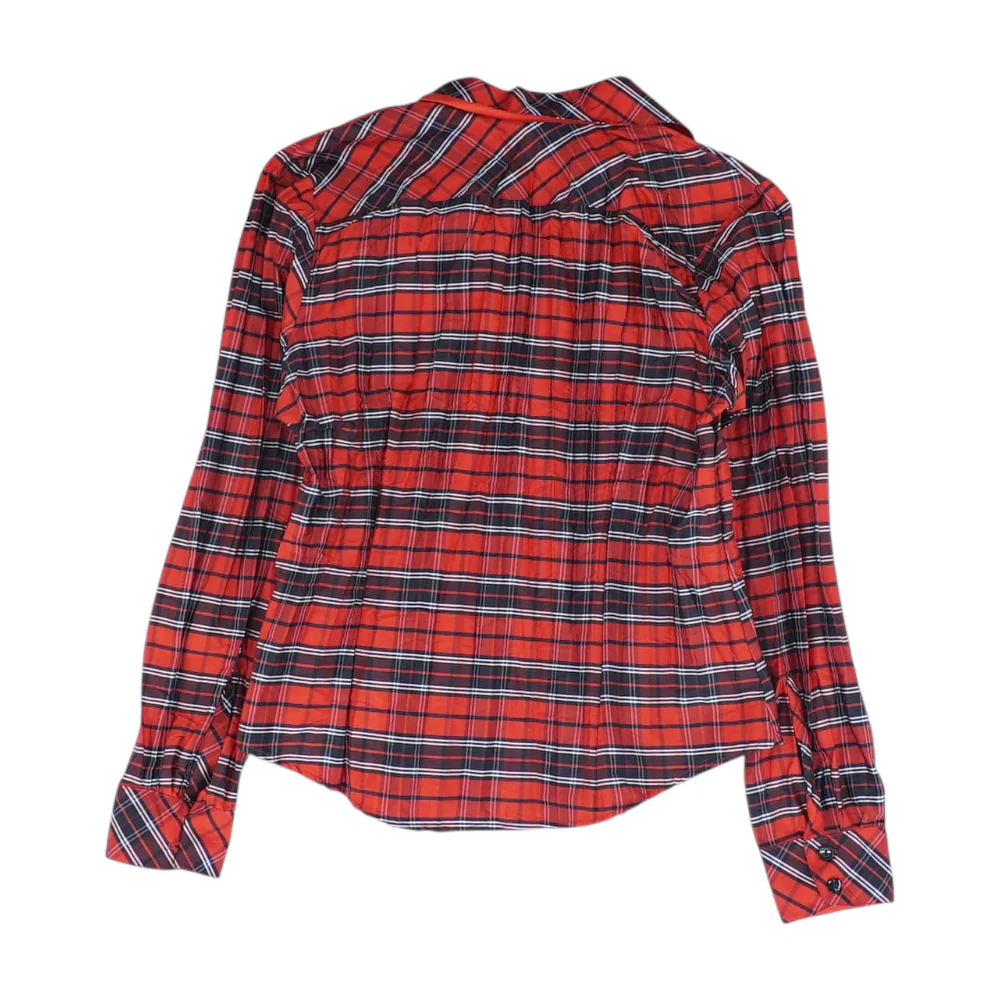 Red Plaid Flannel Button Down - Image 2