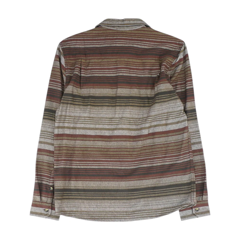 Brown Striped Flannel Button Down - Image 2