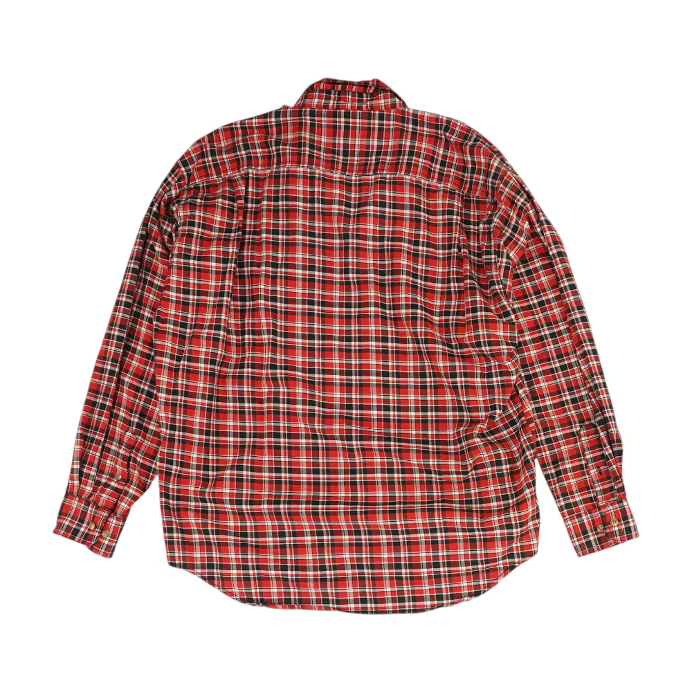Vintage Red Plaid Flannel Button Down - Image 2