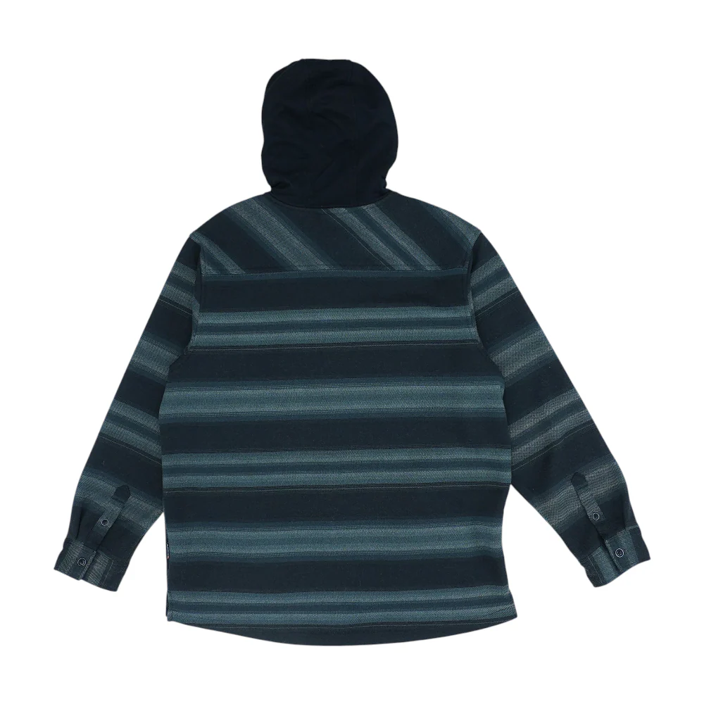 Gray Striped Flannel Button Down - Image 2