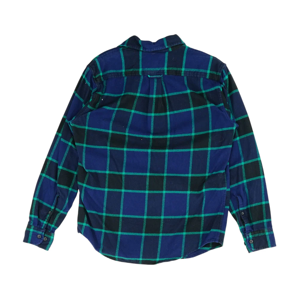 Navy Check Flannel Button Down - Image 2