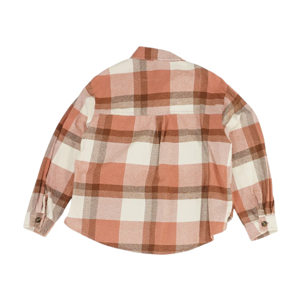 Pink Plaid Flannel Button Down - Image 2
