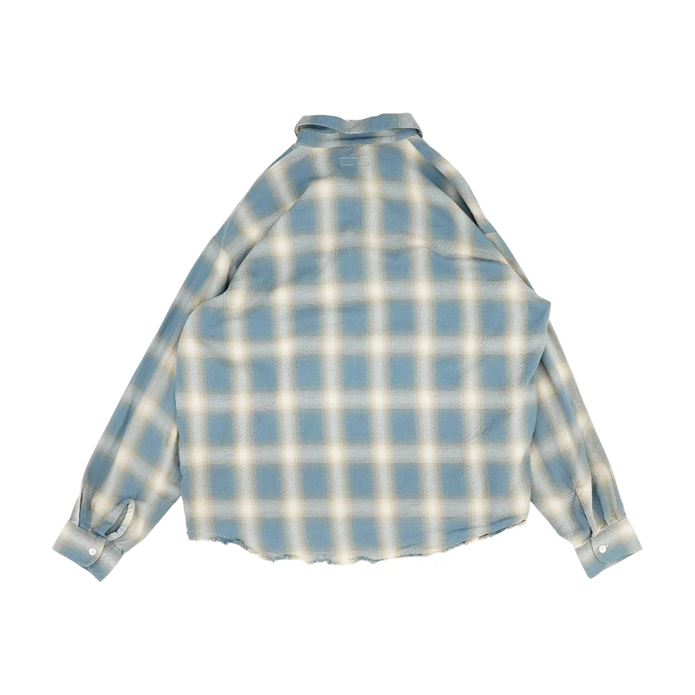 Blue Plaid Flannel Button Down - Image 2