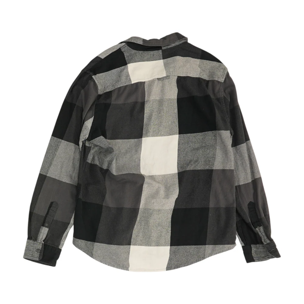 Gray Check Flannel Button Down - Image 2