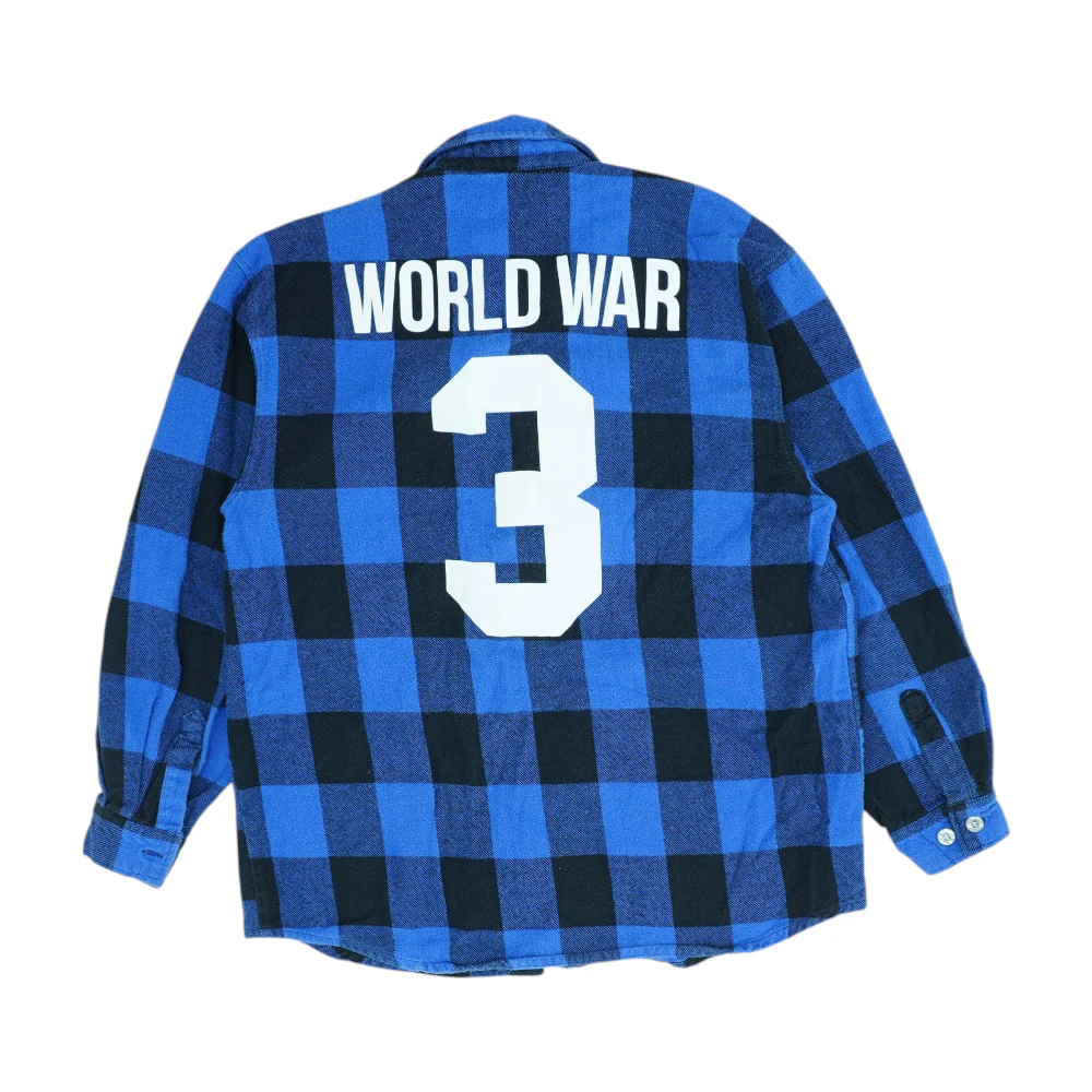 Blue Plaid Flannel Button Down - Image 2