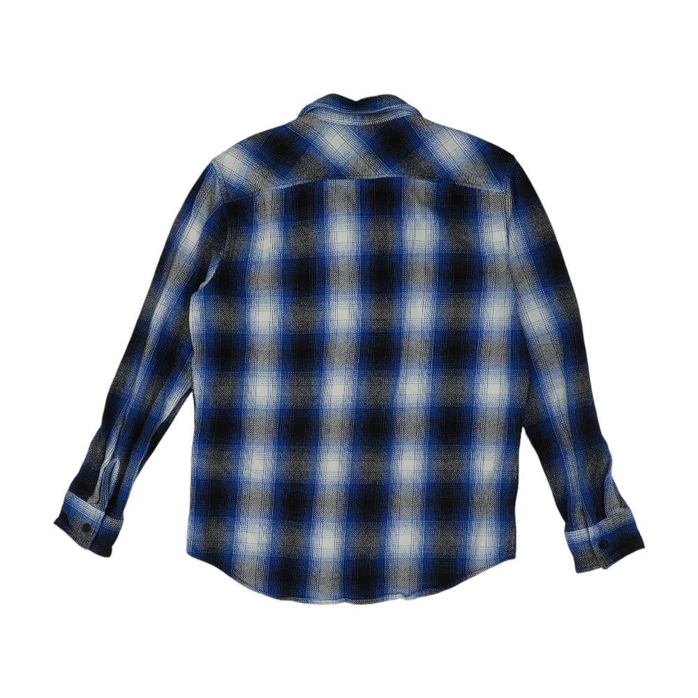Blue Plaid Flannel Button Down - Image 2