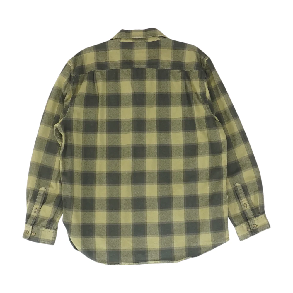 Green Plaid Flannel Button Down - Image 2