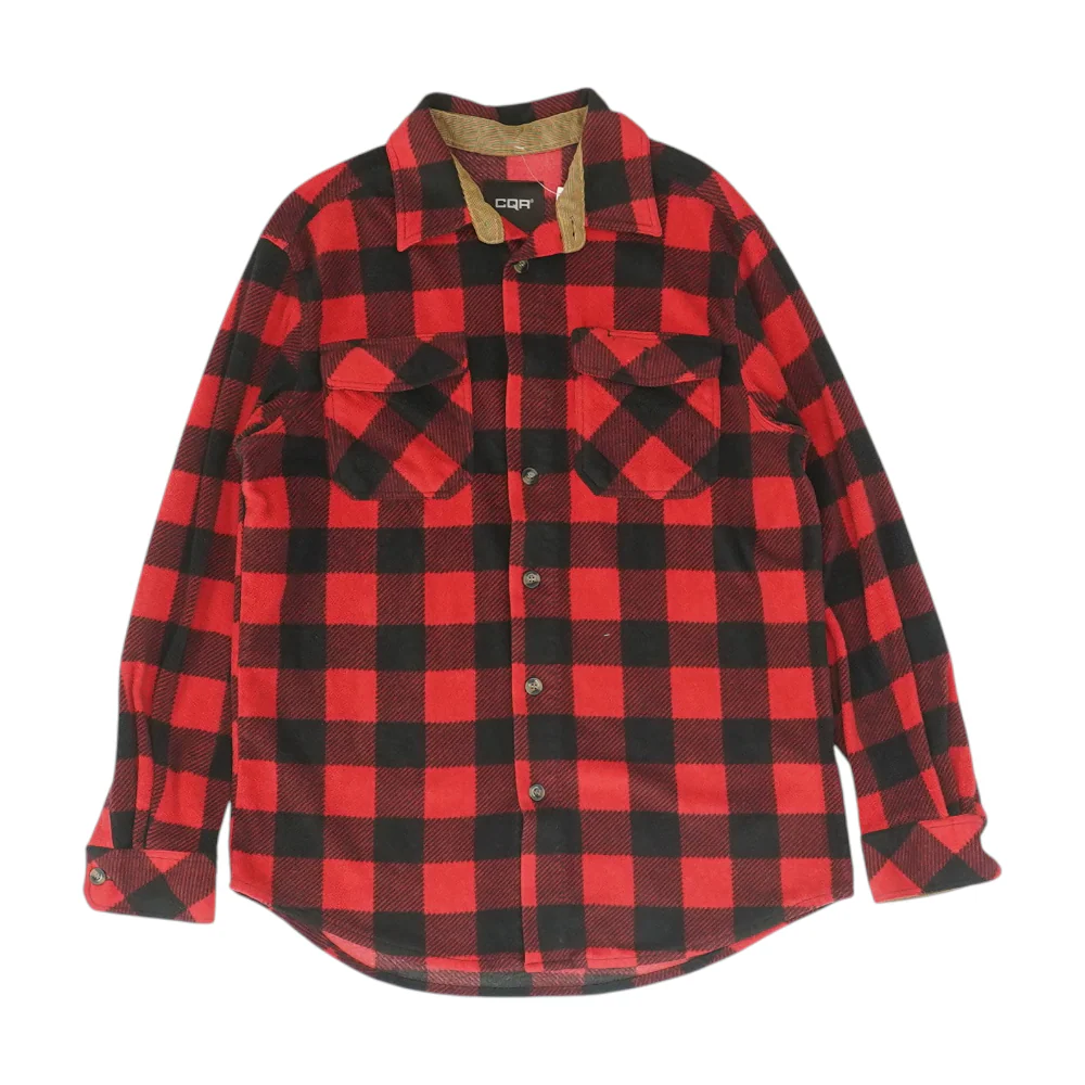Red Plaid Flannel Button Down