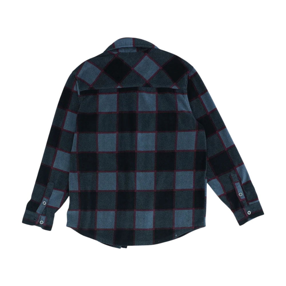 Gray Plaid Flannel Button Down - Image 2