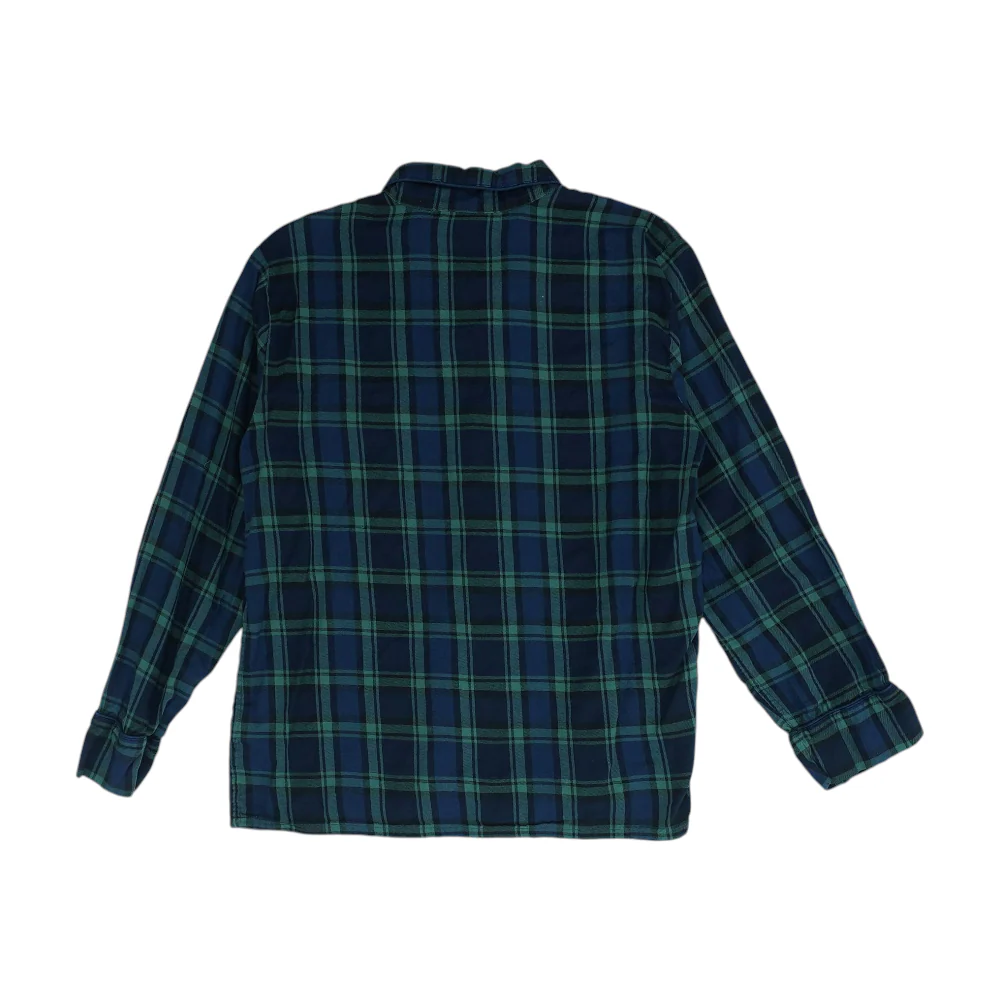 Green Plaid Flannel Button Down - Image 2