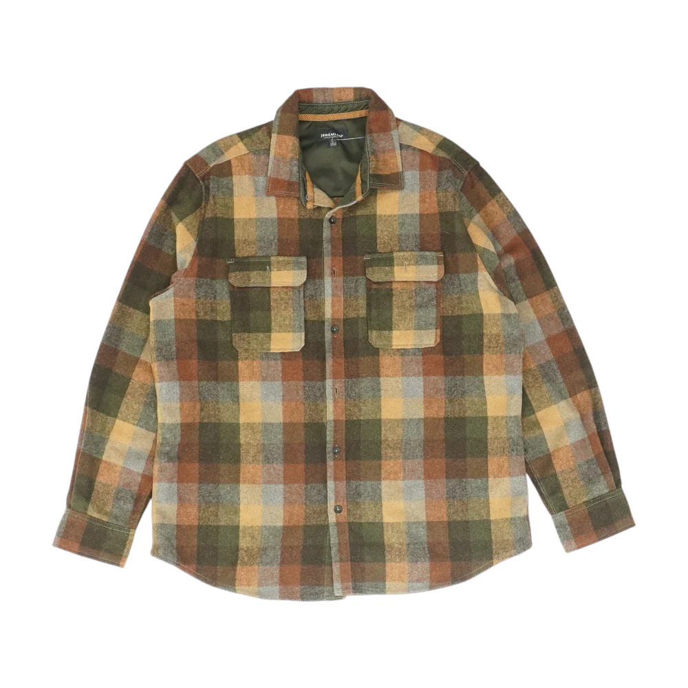 Brown Plaid Flannel Button Down