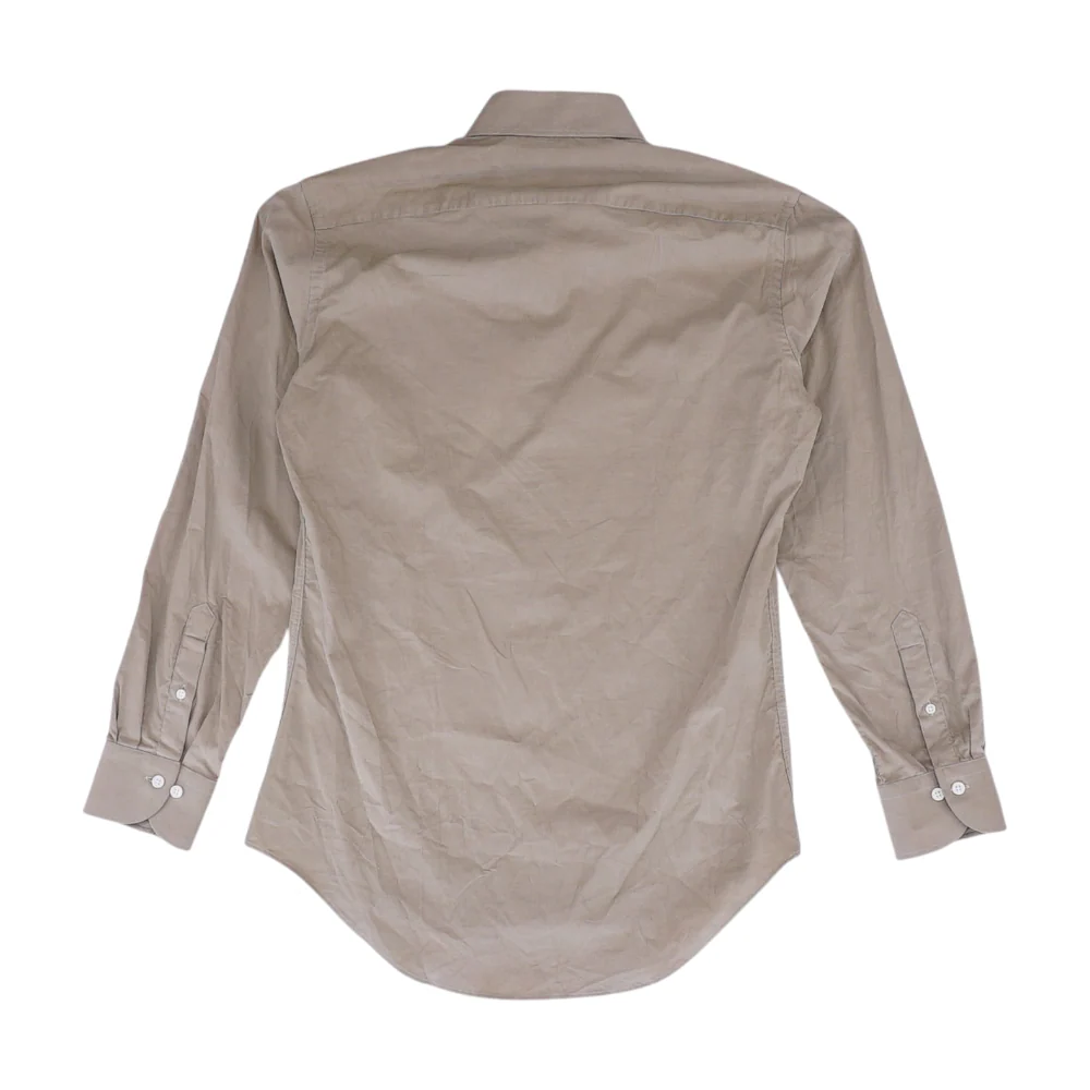Tan Solid Long Sleeve Button Down - Image 2