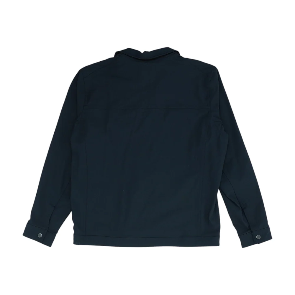 Black Solid Flannel Button Down - Image 2