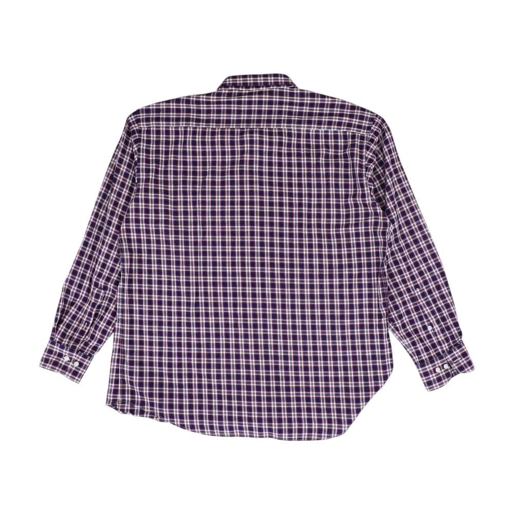 Navy Plaid Flannel Button Down - Image 2