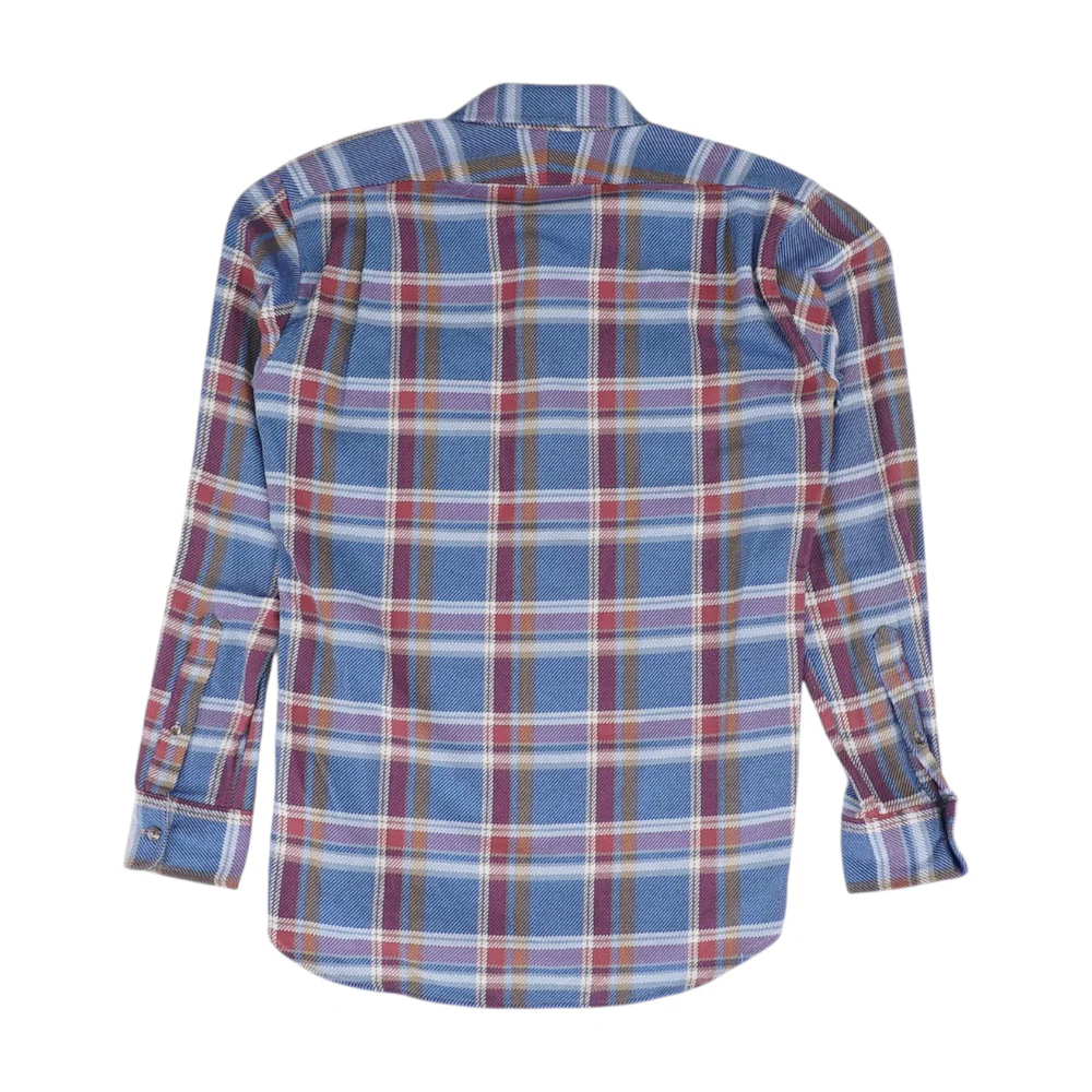 Blue Plaid Flannel Button Down - Image 2