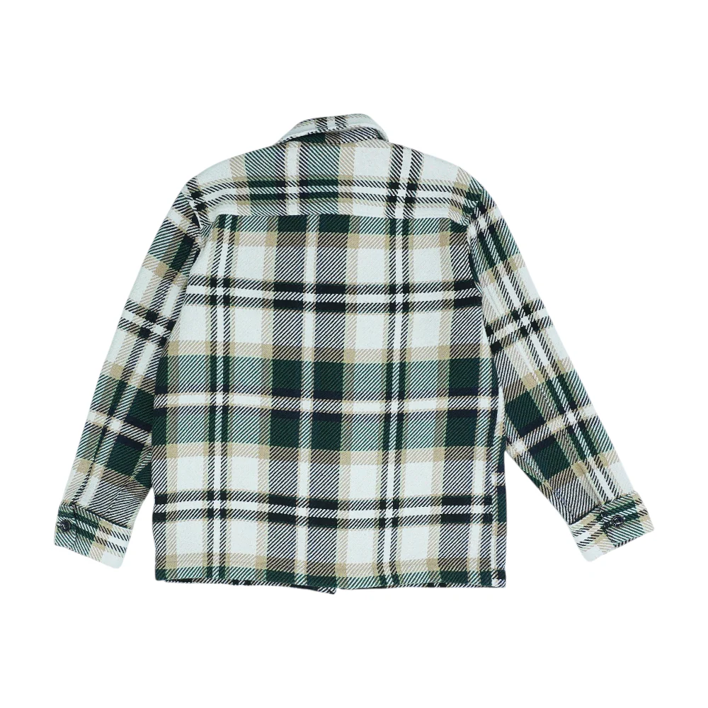 Green Check Flannel Button Down - Image 2