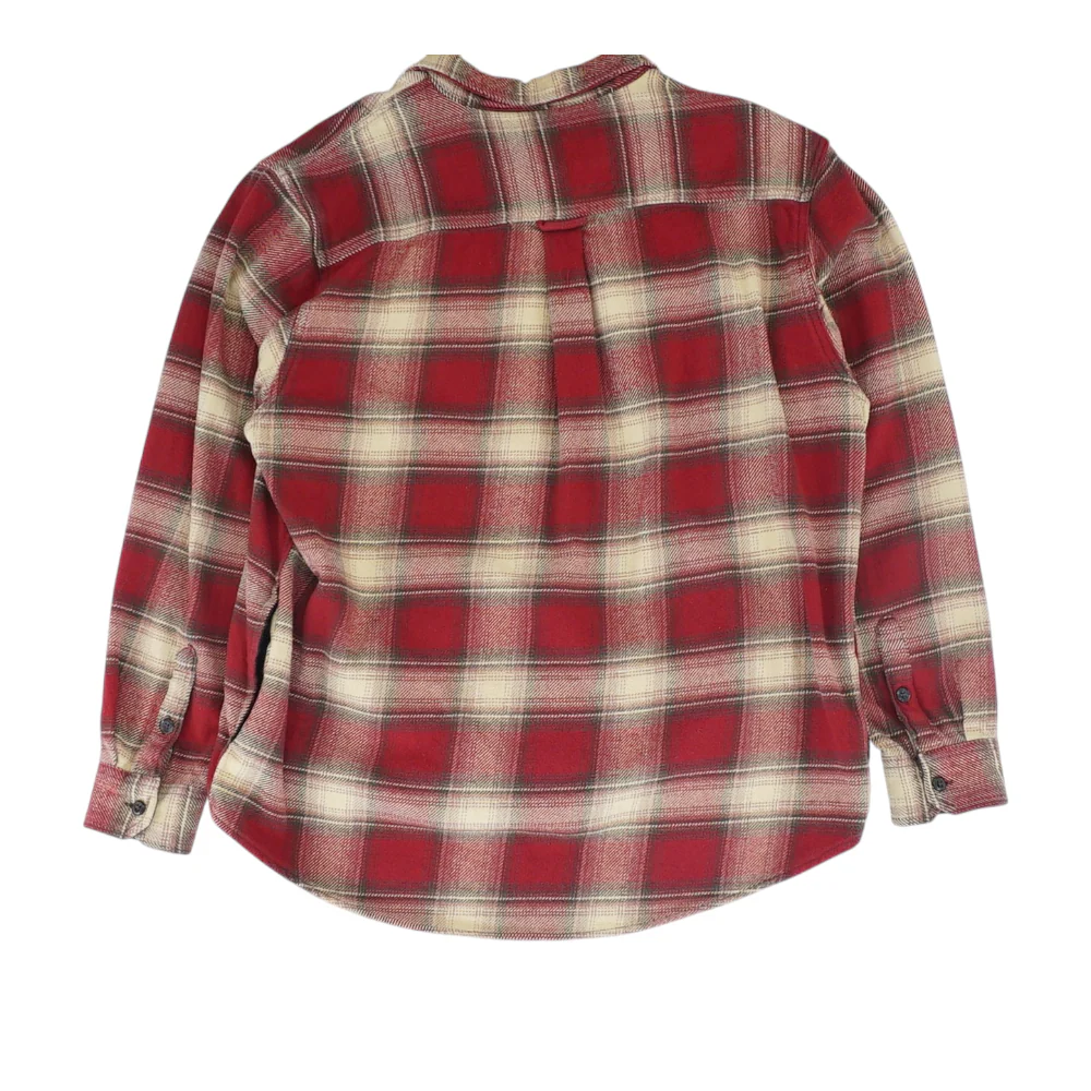 Red Plaid Flannel Button Down - Image 2