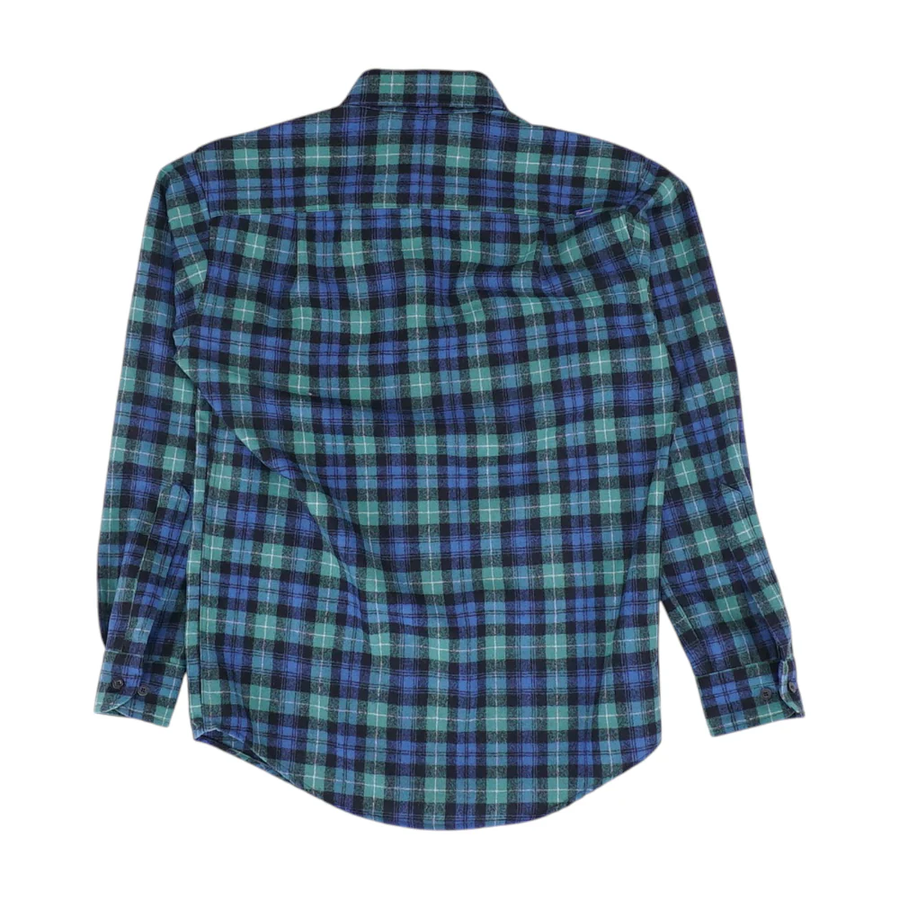 Green Plaid Flannel Button Down - Image 2