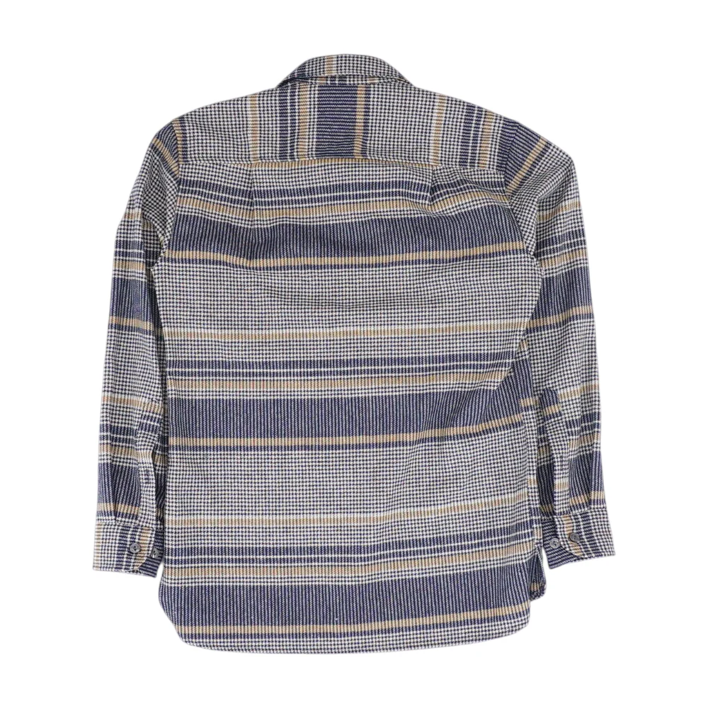 Navy Plaid Flannel Button Down - Image 2