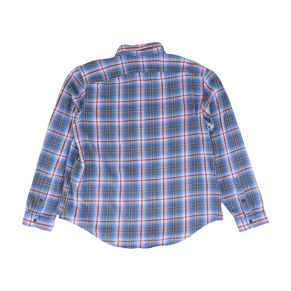 Blue Plaid Flannel Button Down - Image 2