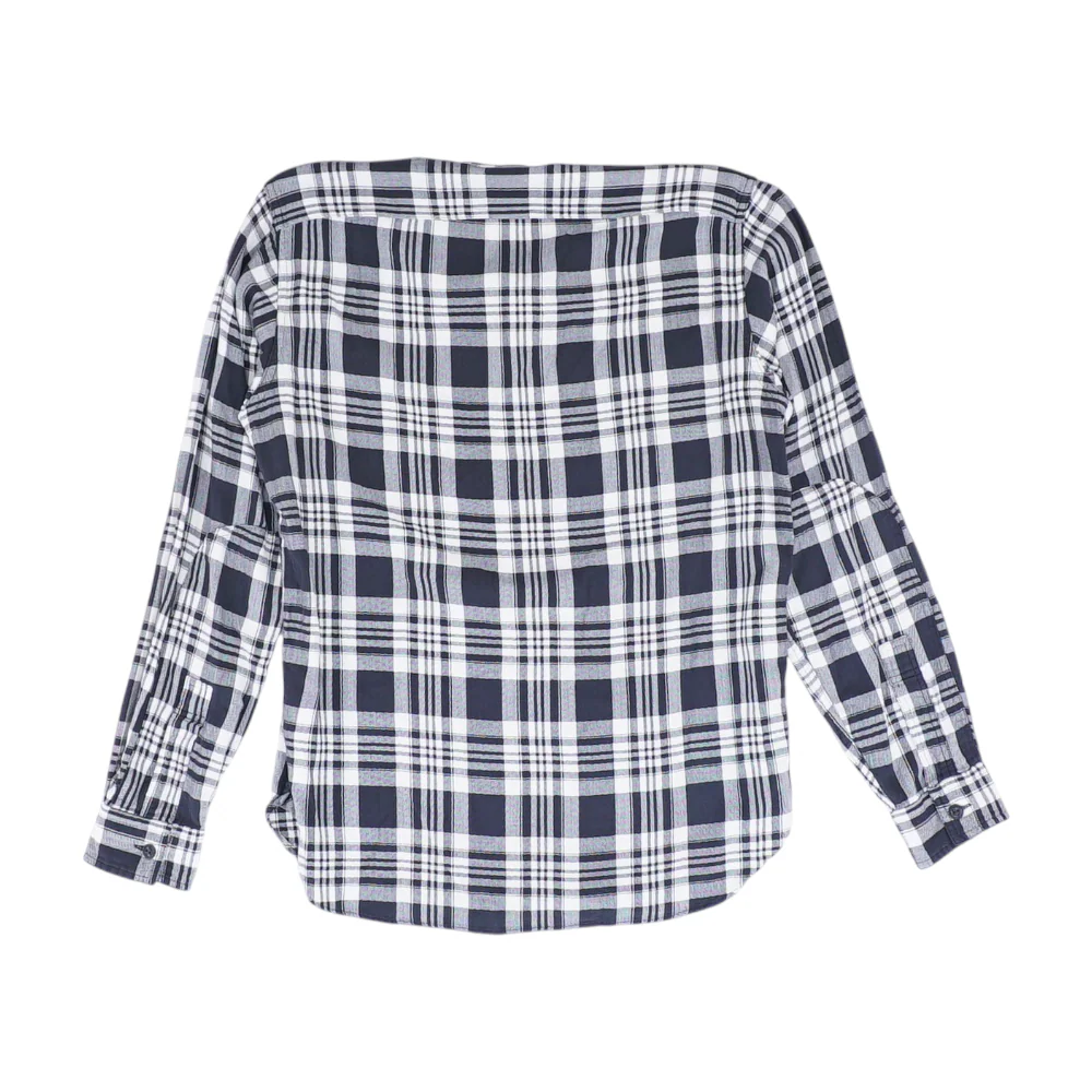 Black Plaid Flannel Button Down - Image 2
