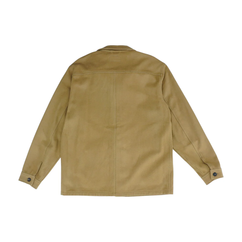 Tan Solid Flannel Button Down - Image 2