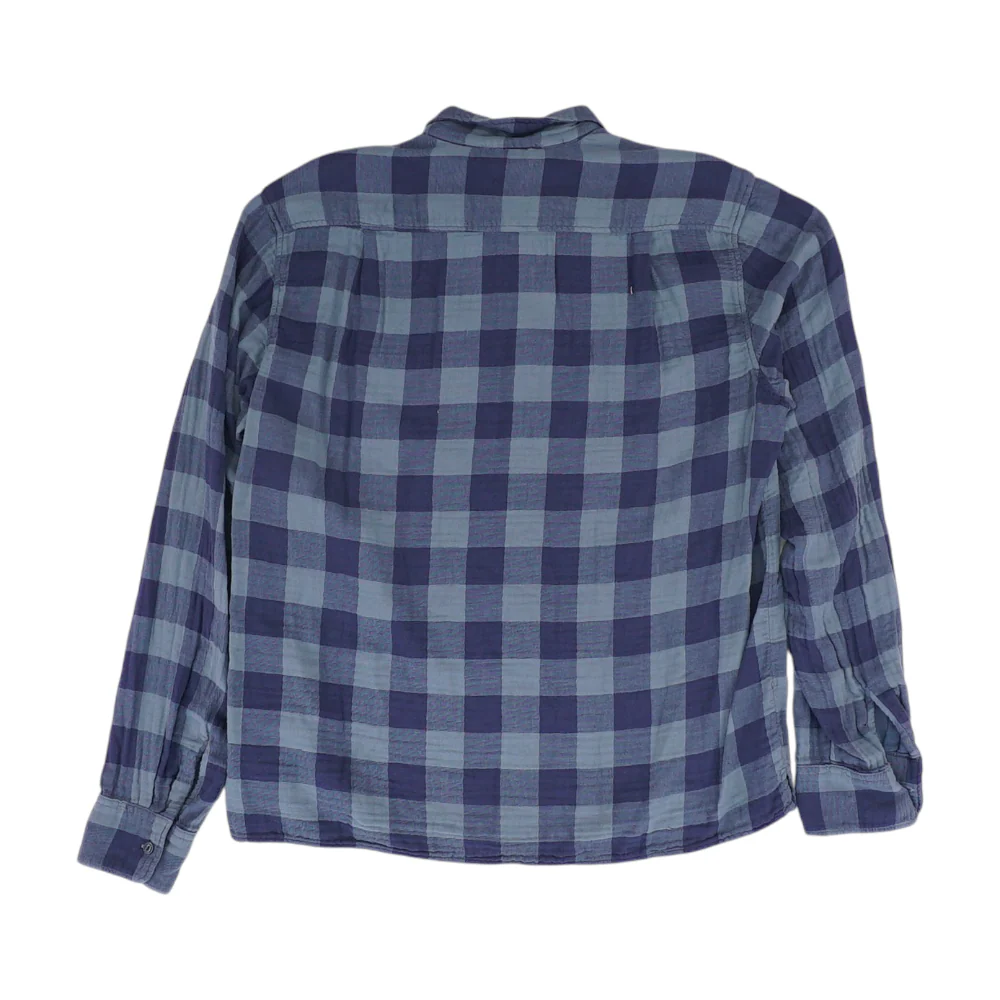 Gray Check Flannel Button Down - Image 2