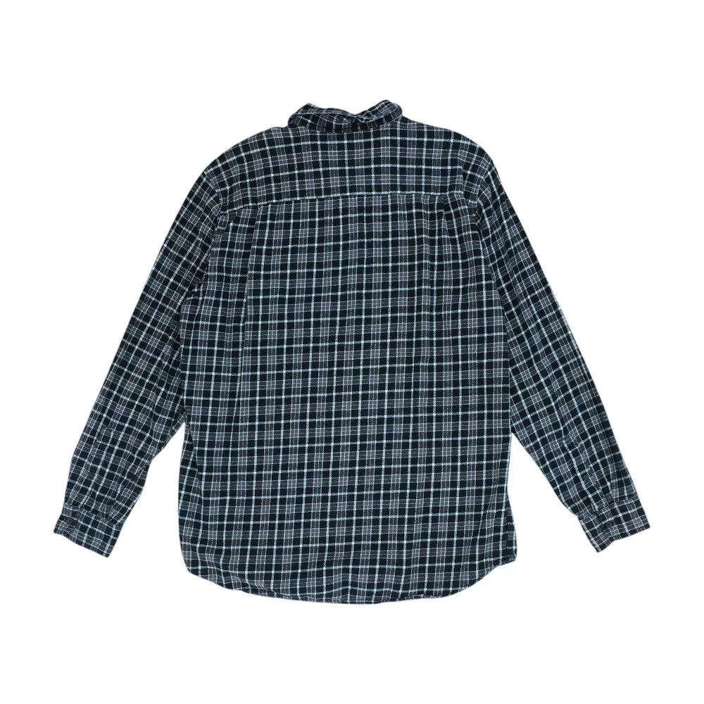 Black Tall Check Flannel Button Down - Image 2