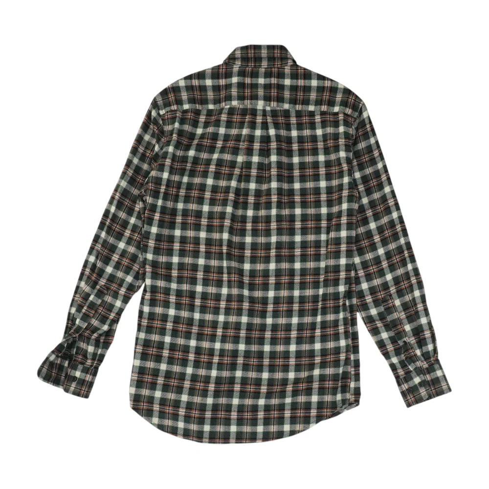 Green Plaid Flannel Button Down - Image 2