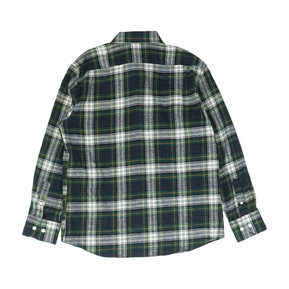 Green Plaid Flannel Button Down - Image 2