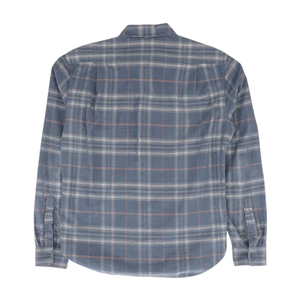 Blue Plaid Flannel Button Down - Image 2