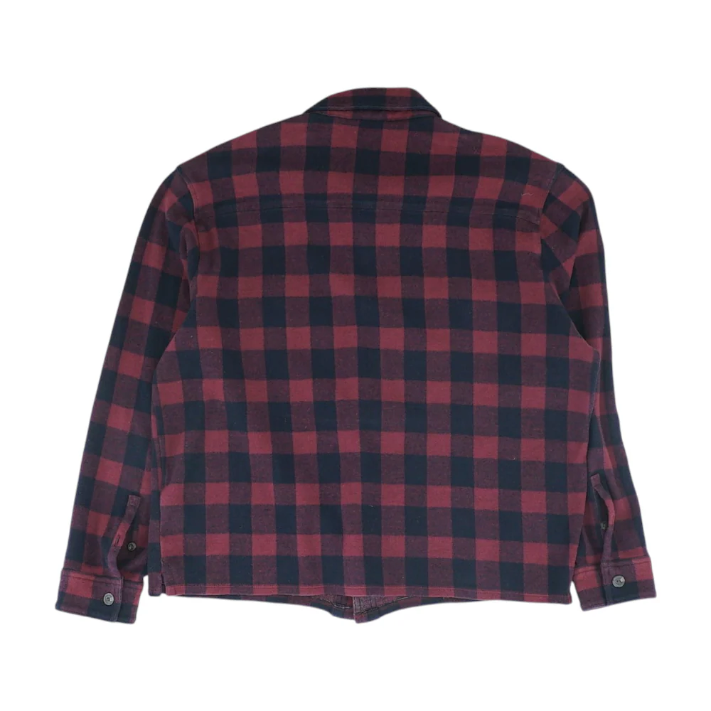 Burgundy Check Flannel Button Down - Image 2