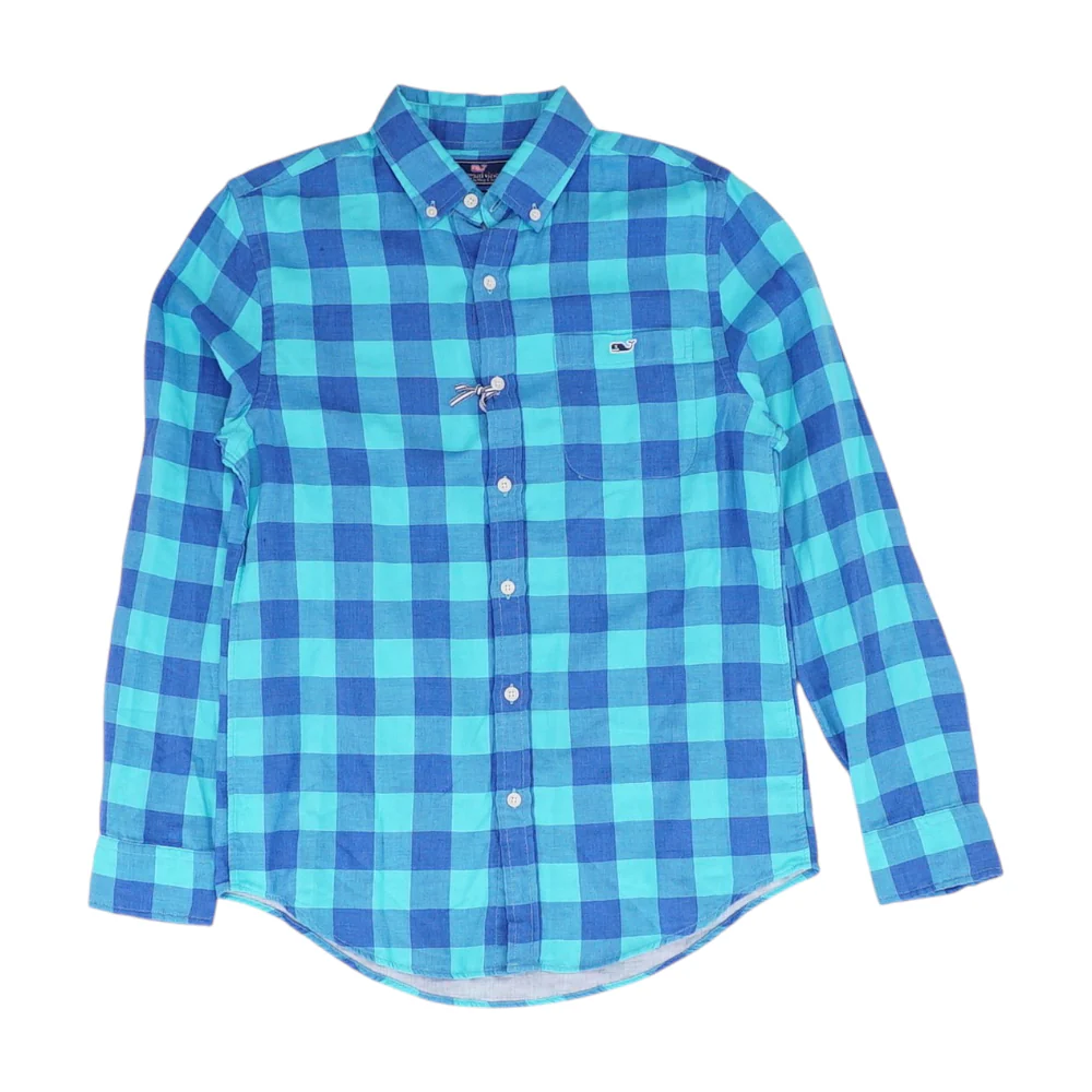 Blue Check Flannel Button Down
