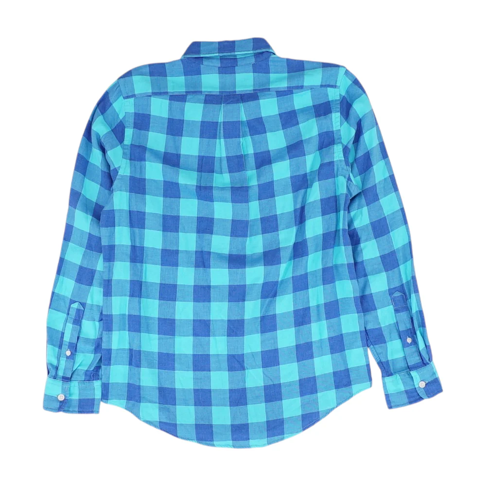 Blue Check Flannel Button Down - Image 2
