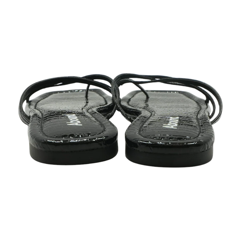 Black Flat Sandals - Image 2