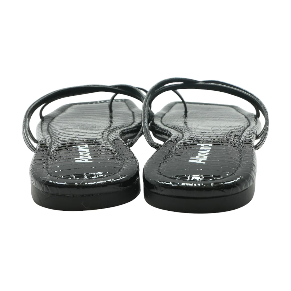Black Flat Sandals - Image 2