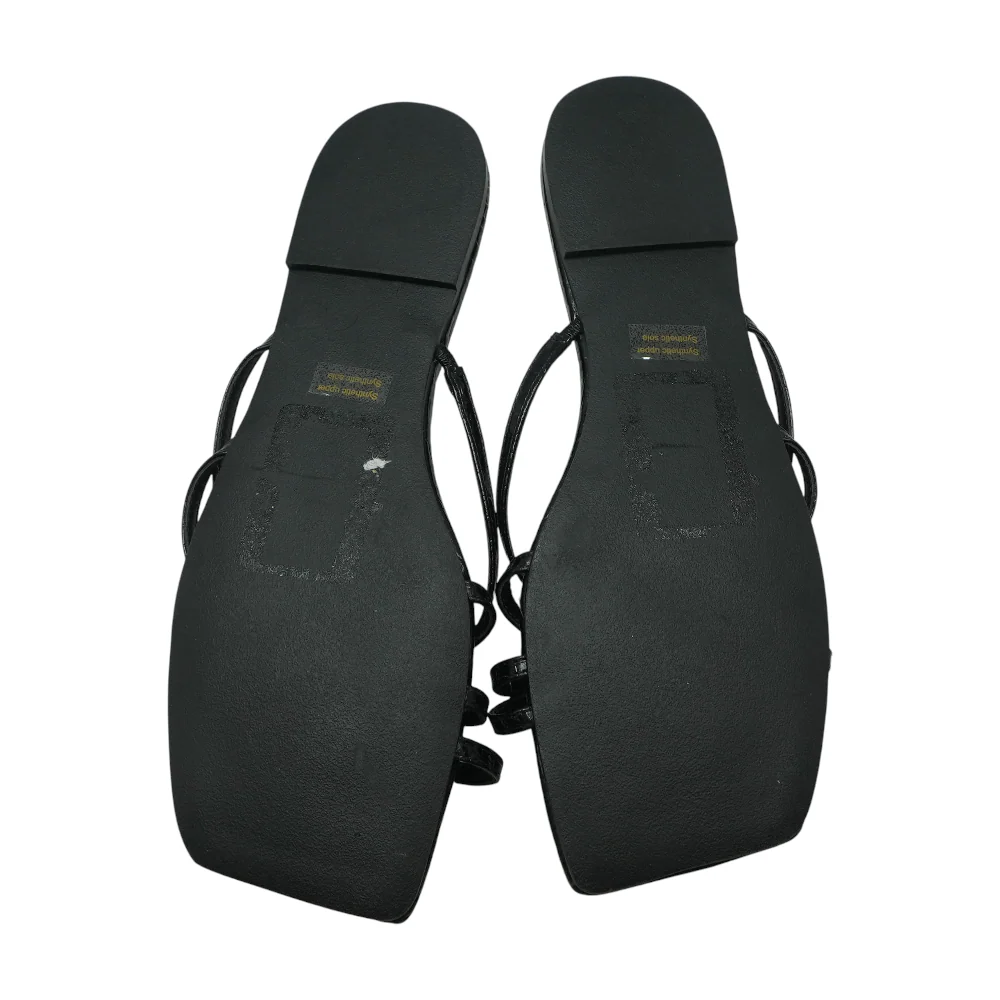 Black Flat Sandals - Image 3